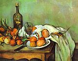 Paul Cezanne Canvas Paintings - Still Life with Onions